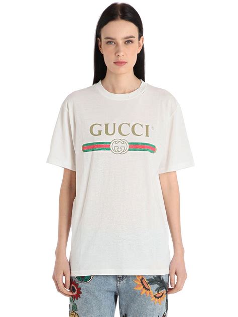 white gucci shirt girls medium.